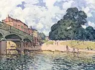 Bridge at Hampton Court (1874)  ヴァルラフ・リヒャルツ美術館