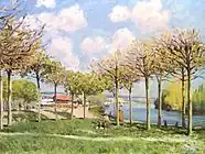 The Seine at Bougival (1876)  メトロポリタン美術館