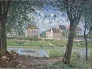 Village au bord de la Seine (1872)  エルミタージュ美術館