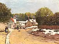 Early Snow at Louveciennes (c. 1871–72) ボストン美術館