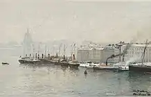 冬のストックホルム港　(1888)