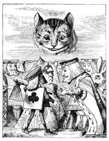 ハートの女王は不埒な猫の首を刎ねるよう死刑執行人に命じたが、中空に頭だけで現れたチャシャ猫には切るべき首が見当たらなった。切り離す胴が無いのでは切れません。頭があるなら切れるではないか、たわけもの。さっさとやらねば誰彼かまわずみな処刑するぞ。
