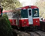 祝山線の推進運転用客車
