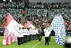 試合前のセレモニー