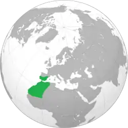 ベルベル帝国の位置