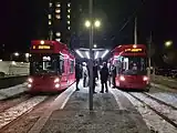 2019年に開業したアロイス・ルガー広場（Alois-Lugger-Platz）電停（2019年撮影）