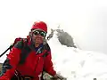 モンドラン山頂の登山者