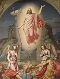 Uppståndelsen  1819, 聖ペテロ教会の祭壇絵部分