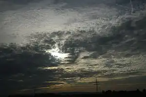 層状高層雲の二重雲