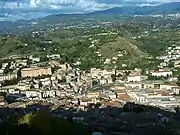 コゼンツァ城からの市街眺望