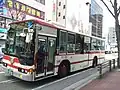 交通局旧塗装（復刻車両）。現在は原状に復帰（虹塗装）し現存しない。