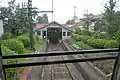 府中駅舎を望む（2015年9月10日撮影）