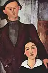 モディリアーニ『ジャック・リプシッツとその妻』1916年
