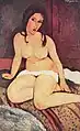 Sitzender Akt (1917年)  アメデオ・モディリアーニ
