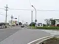 起点の雨降野交差点（豊郷町）