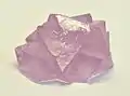 硫酸鉄(III)アンモニウムの結晶。