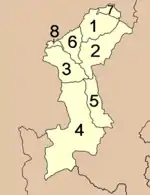 ラムプーン県の郡