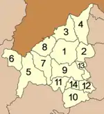 ルーイ県の郡