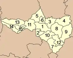 ナコーンサワン県の郡