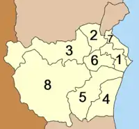 ペッチャブリー県の郡