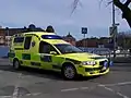 スウェーデンの黄色い救急車