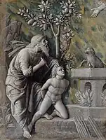 『イサクの犠牲』1490年-1495年ごろ 美術史美術館所蔵
