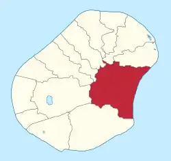 ナウルでのアニバレ地区の位置