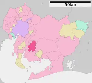 安城市位置図