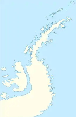 シャルコー島の位置(南極半島内)