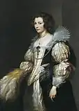『マリー＝ルイーズ・デ・タシスの肖像』（1630年）リヒテンシュタイン絵画館所蔵（ファドゥーツ）