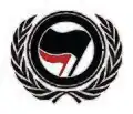 イギリス ロンドンのANTIFAのロゴ