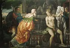 「スザンナと長老たち」(1549/1550)ブレシアの美術館