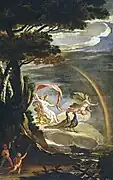 アントニオ・パロミーノ『空気の寓意：ヘーラーとイーリス』（1700年） プラド美術館所蔵