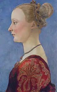 ピエロ・デル・ポッライオーロ『女性の肖像』、1480年ごろ、メトロポリタン美術館 (ニューヨーク)