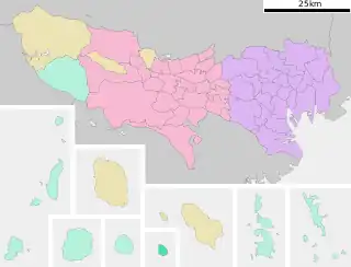 青ヶ島村位置図