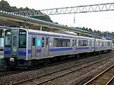青い森鉄道青い森701系（JR時代の車体帯色の編成）（2010年12月 / 野辺地駅）