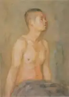 男半裸体(1901年、河村美術館蔵)