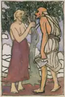 鏽斧（1905年 「春鳥集下絵」として梅野記念絵画館・ふれあい館蔵）