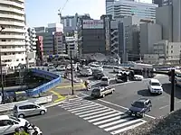 神奈川県横浜市神奈川区青木橋交差点