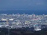 雲谷峠から見た青森市街