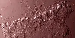 アペニン山脈の衛星写真