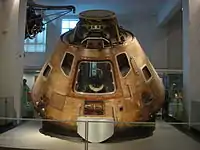ロンドン科学博物館に展示されている司令船 (2009年5月)