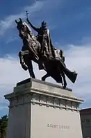 "Apotheosis of St. Louis"（セントルイスの名前の由来になったルイ9世像）、セントルイス、フォレスト・パーク