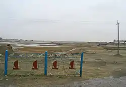 干上がったかつての港