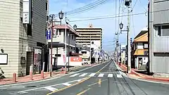 駅前から北を見る