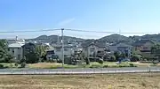 駅裏（東側）の様子