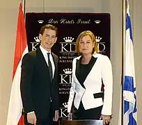 イスラエルのツィッピー・リヴニ法相と（2014年4月22日）