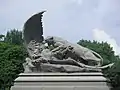 門前の獅子と鷲の戦い
