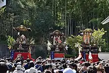 有松祭りの布袋車・唐子車・神功皇后車（2019年9月）
