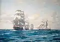 草創期のチリ艦隊。